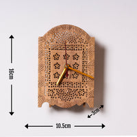 hand carved wall clock