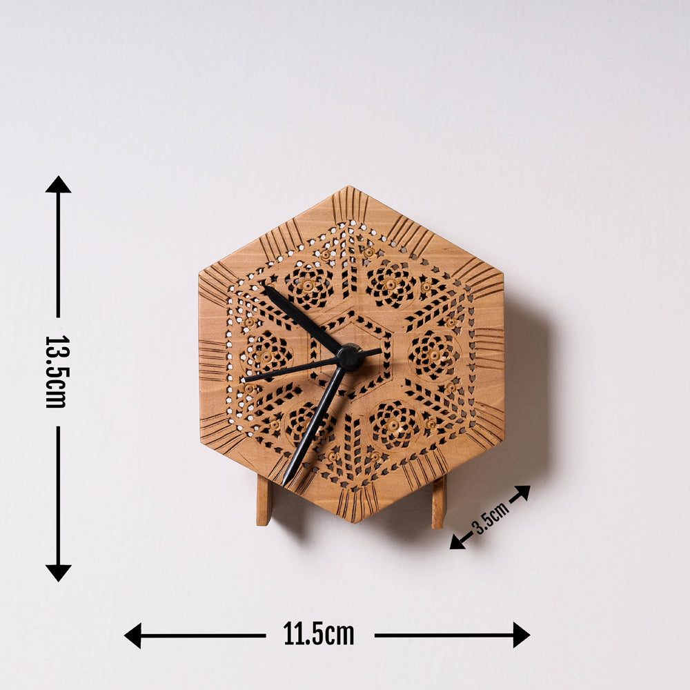 hand carved wall clock