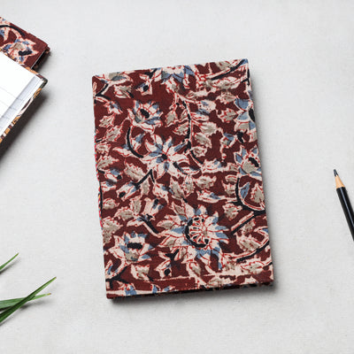 Kalamkari Fabric Cover Handmade Paper Notebook (18 x 13 cm)