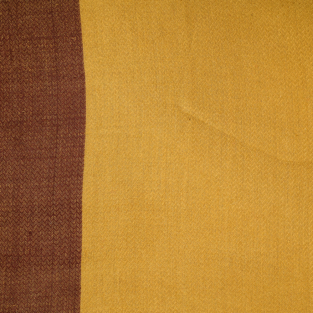 Yellow - Kumaun Handwoven Pure Merino Woolen Fabric