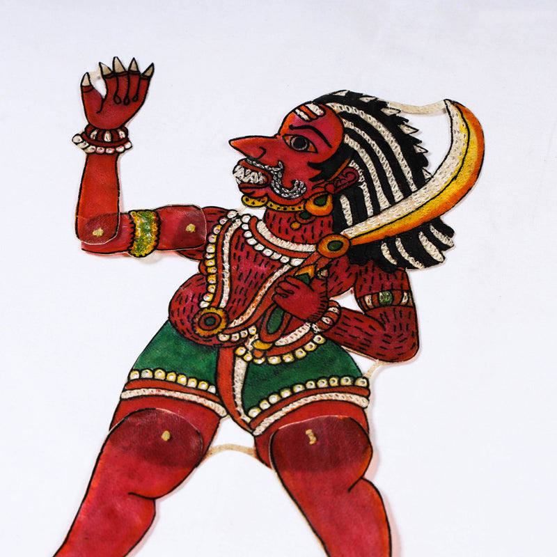 Rakshasa - Tholu Bommalata Leather Puppet Wall Hanging