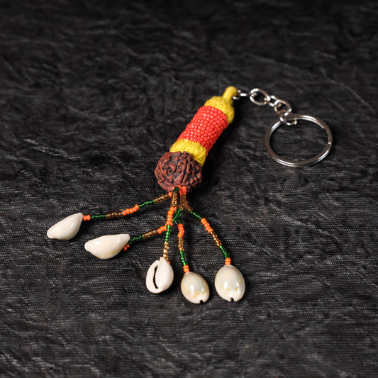 Patwa Bead & Seashell Work Handmade keychain