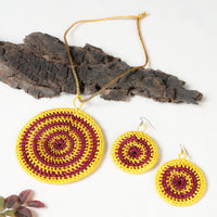 sikki grass necklace set