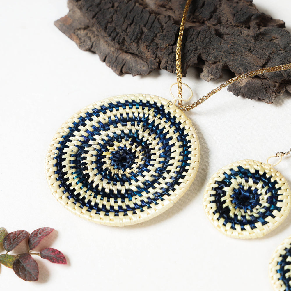 sikki grass necklace set