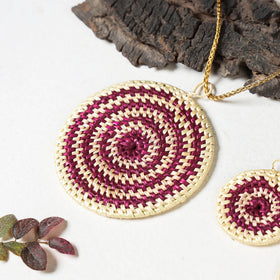  Handmade Sikki Grass Necklace Set 