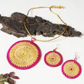 sikki grass necklace set