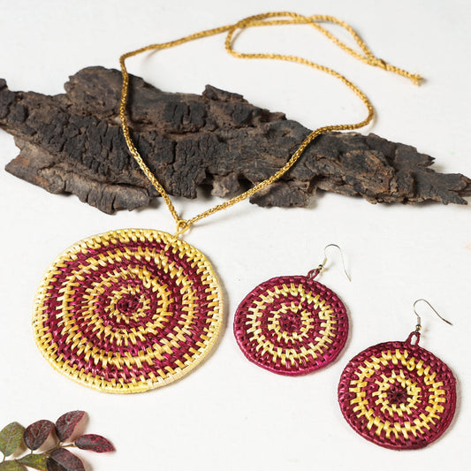sikki grass necklace set