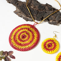 sikki grass necklace set