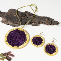 sikki grass necklace set