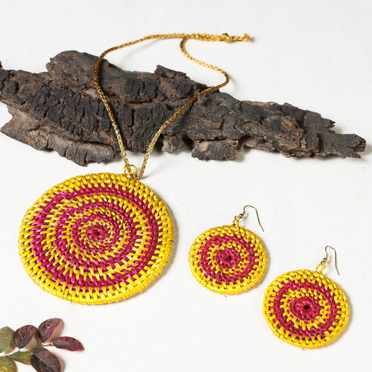 Handmade Sikki Grass Necklace Set