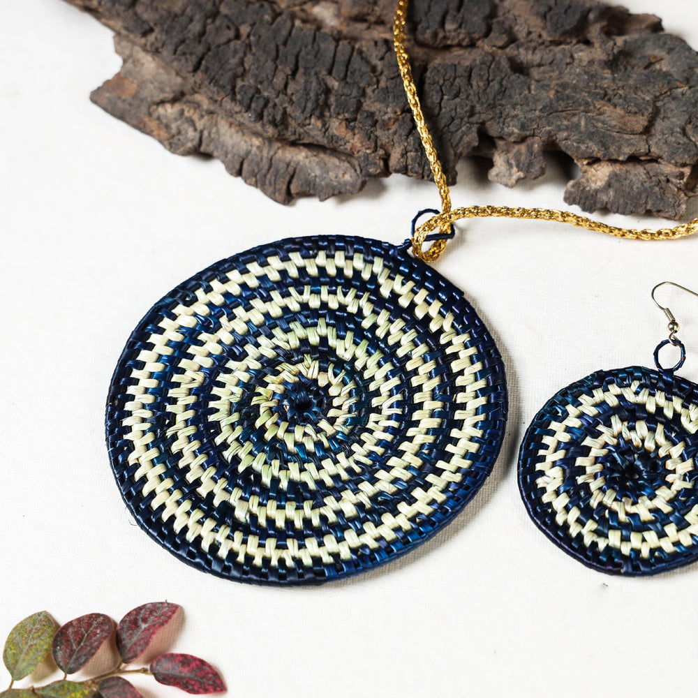 sikki grass necklace set