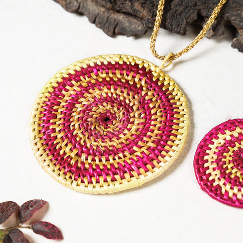 sikki grass necklace set