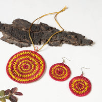 sikki grass necklace set