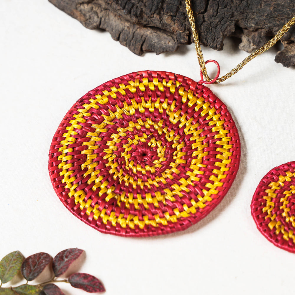 sikki grass necklace set