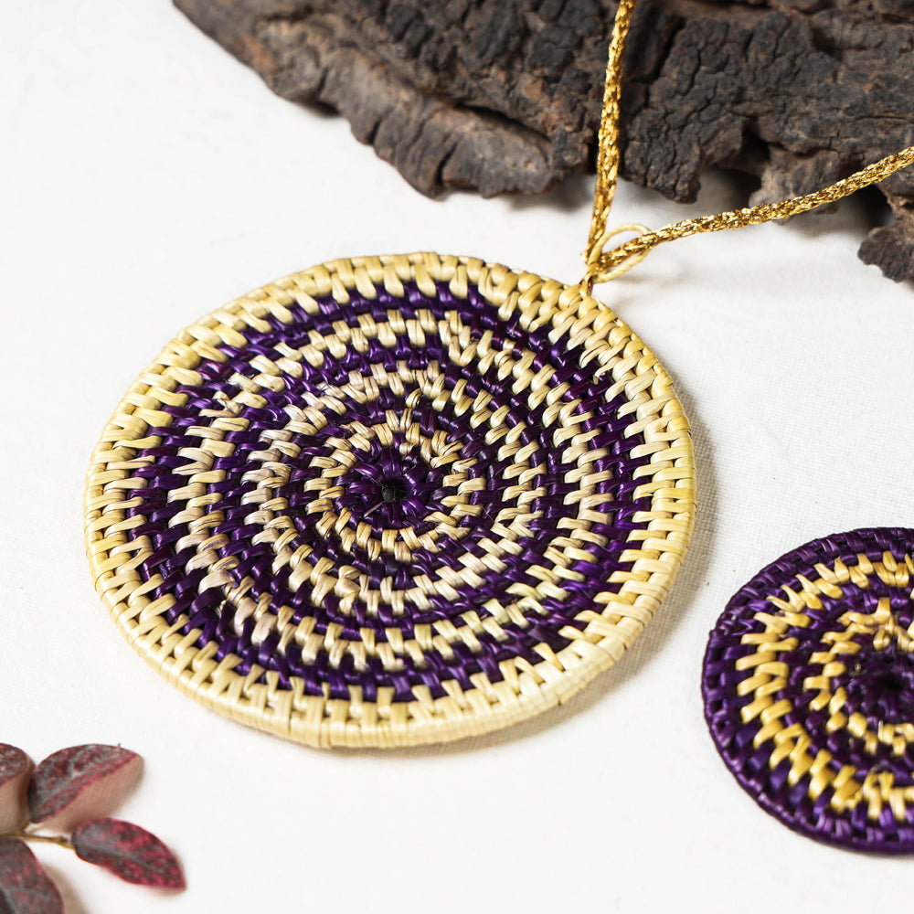 sikki grass necklace set