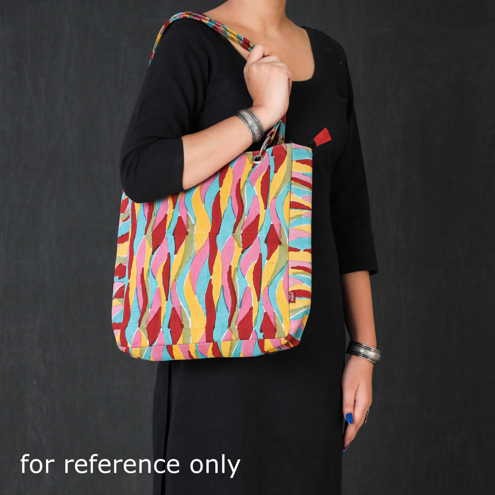 Bagru Block Printed Cotton Shoulder Bag