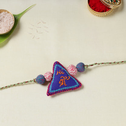 Hi Bro - Kantha Embroidery Beadwork Rakhi