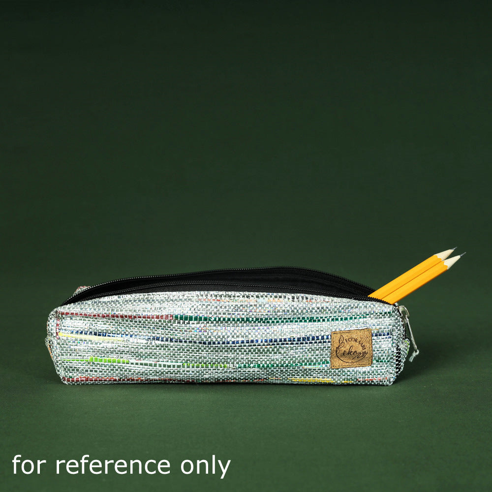 Upcycled Weave Handmade Pencil Pouch