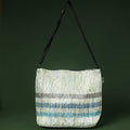 Beige Upcycled Weave Handmade Sling Bag