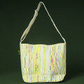 Yellow Upcycled Weave Handmade Sling Bag