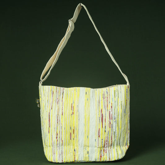 Yellow - Upcycled Weave Handmade Sling Bag