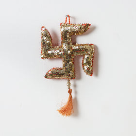  Buy Ganesha - Hand Embroidered Sequin & Beadwork Hanging 