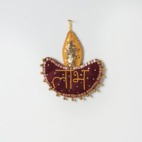  Buy Shubh Labh - Hand Embroidered Ghungroo & Beadwork Hanging 