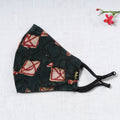   Bindaas Block Printed Cotton Snug Fit Face Cover 