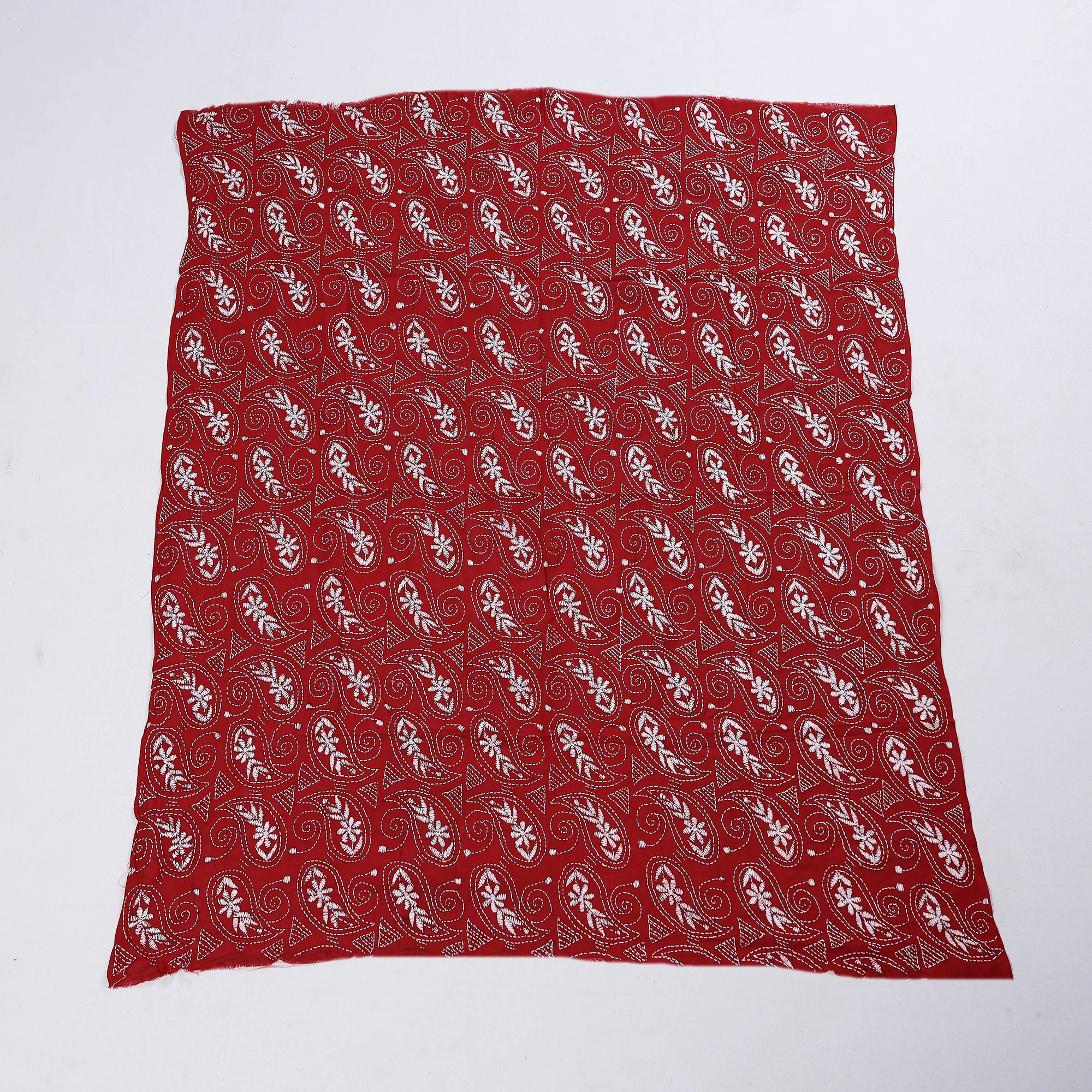 Buy Bengal Kantha Embroidery Handloom Cotton Blouse Piece Online l iTokri.com