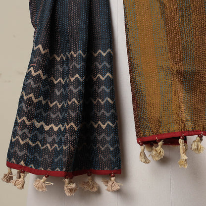 kantha embroidery stole