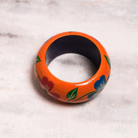 handpainted wooden bangle