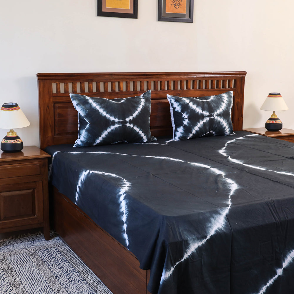 Shibori Double Bed Cover Set