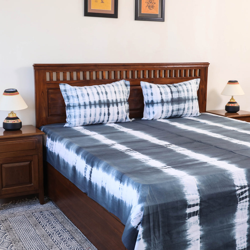 Shibori Double Bed Cover Set