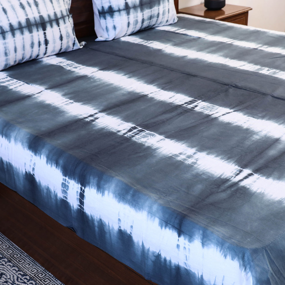 Shibori Double Bed Cover Set