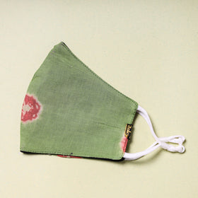  Shibori Tie-Dye Cotton 3 Layer Snug Fit Face Cover 