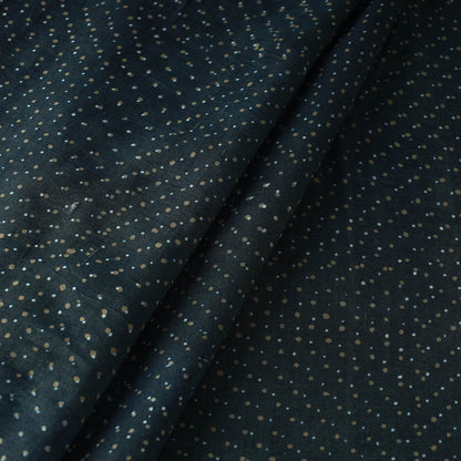 Green - Mulberry Silk Cotton Handloom Pipad Block Printing Fabric