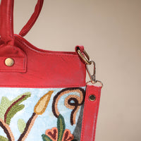 crewel embroidery hand bag