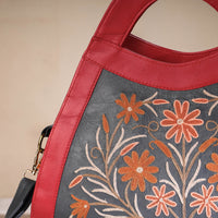 crewel embroidery hand bag