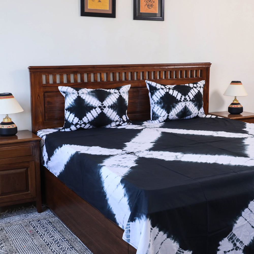 Shibori Double Bed Cover Set