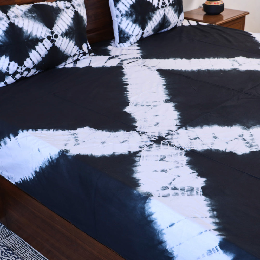 Shibori Double Bed Cover Set