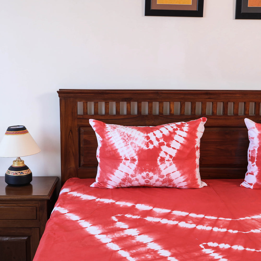 shibori double bed cover set