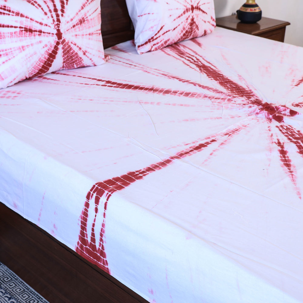 shibori double bed cover set