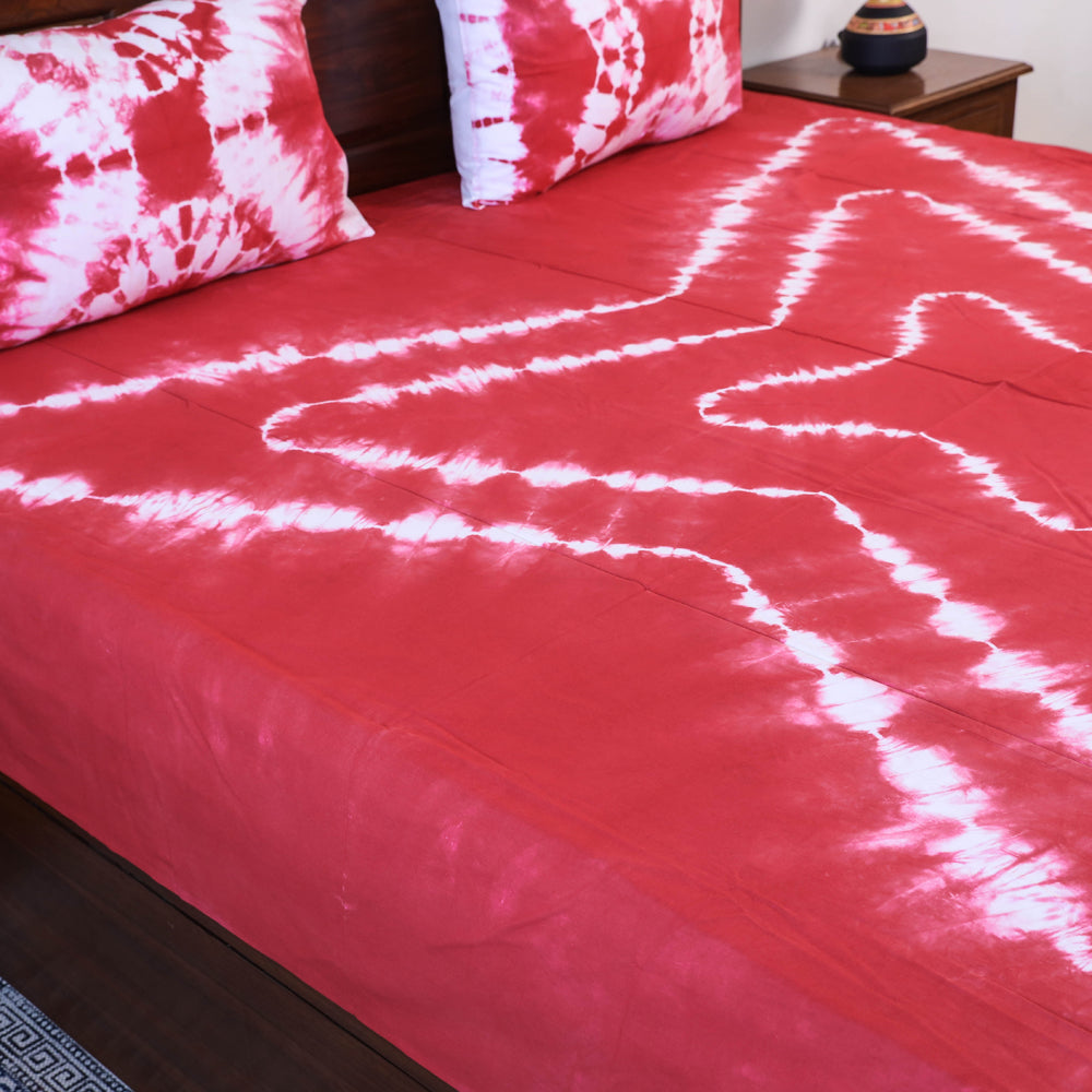 shibori double bed cover set