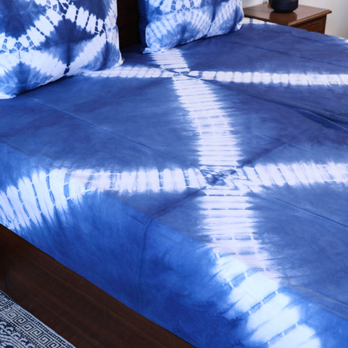 Shibori Double Bed Cover Set