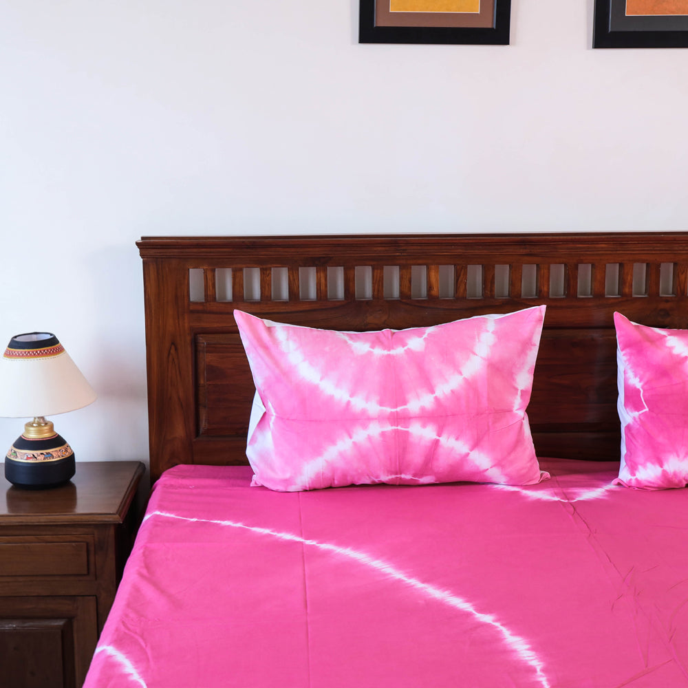 shibori double bed cover set