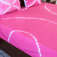 shibori double bed cover set