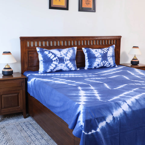 Shibori Double Bed Cover Set