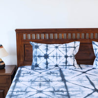 shibori double bed cover set