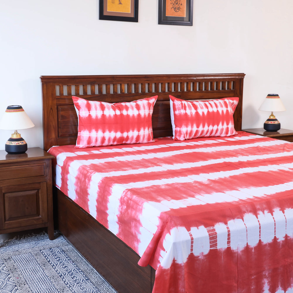 shibori double bed cover set