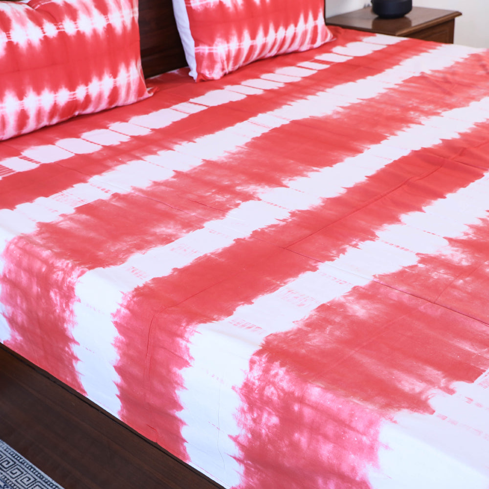 shibori double bed cover set